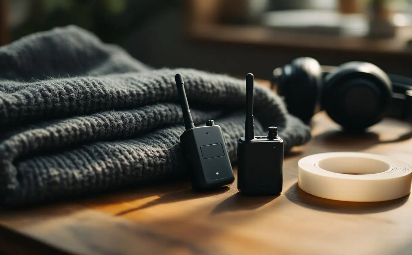 Lavalier microphones and wireless kits for documentary interviews